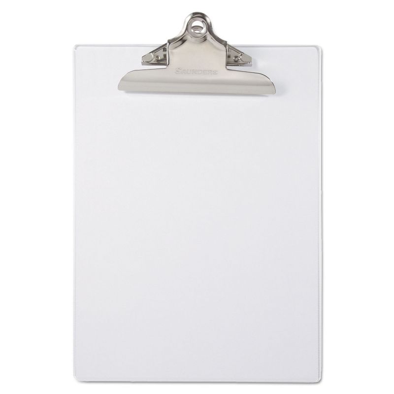 Saunders Recycled Plastic Clipboards 1" Clip Cap 8 1/2 x 12 Sheets Clear 21803