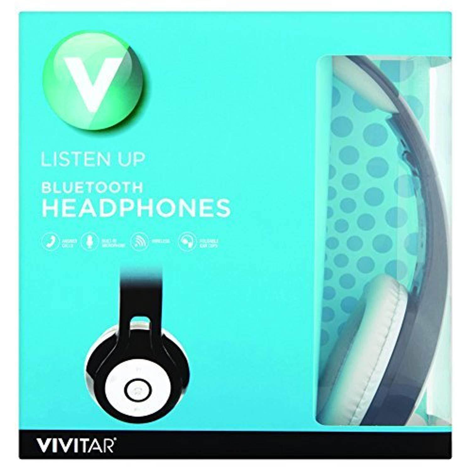 Vivitar Listen Up Bluetooth Over Ear Headphones (Black)