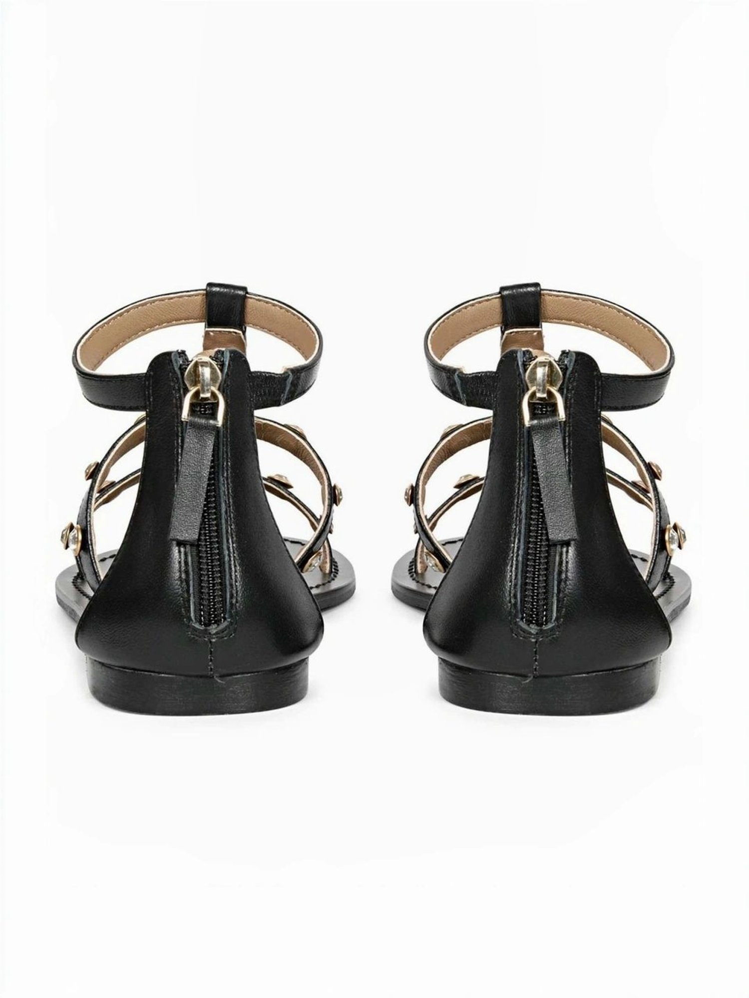 Saint G Women's Black Ankle Strap Sandals