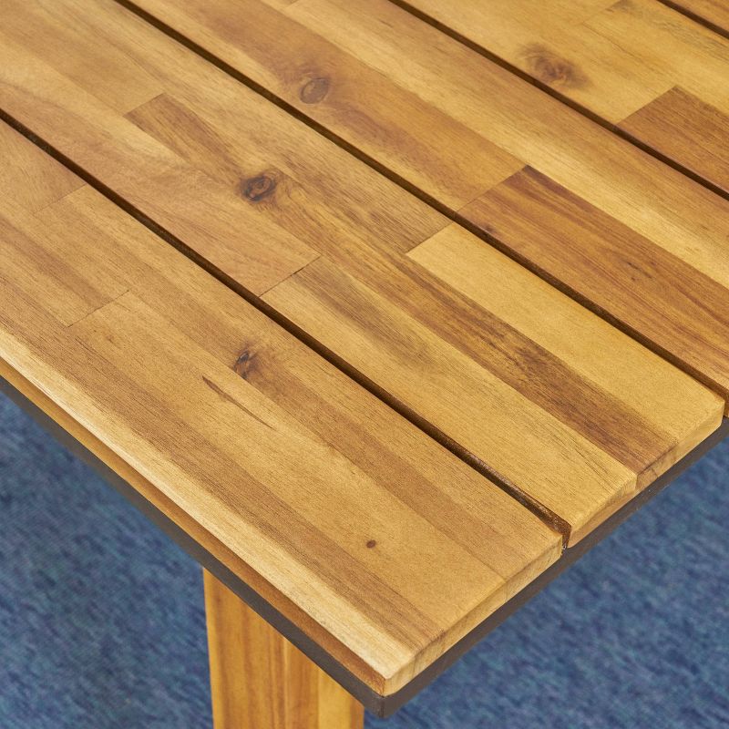 Downey Rectangle Acacia Wood 71" Dining Table - Teak - Christopher Knight Home