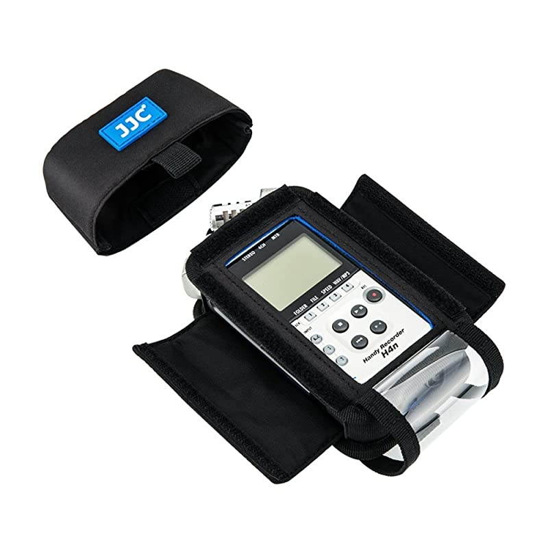 Handy Recorder Pouch  Portable Case Accessories for Zoom H4n H4n Pro Replaces Zoom PCH4n with Hook Loop Fasteners Design Removable Mic Cover Belt Loop Boom Pole Sleeve DRing