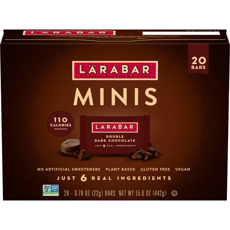 Larabar Minis Double Dark Chocolate - 15.6oz/20ct