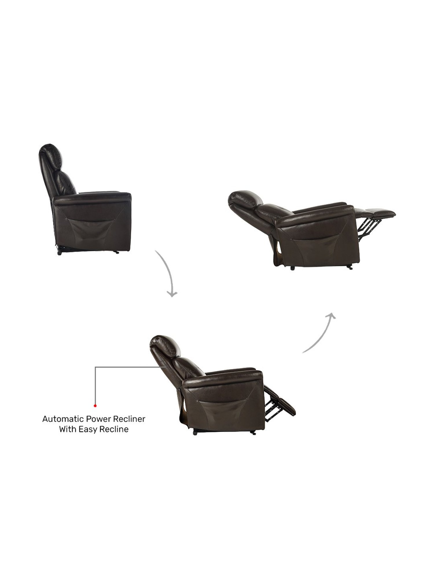 Durian Robbie Brown Leather Recliner