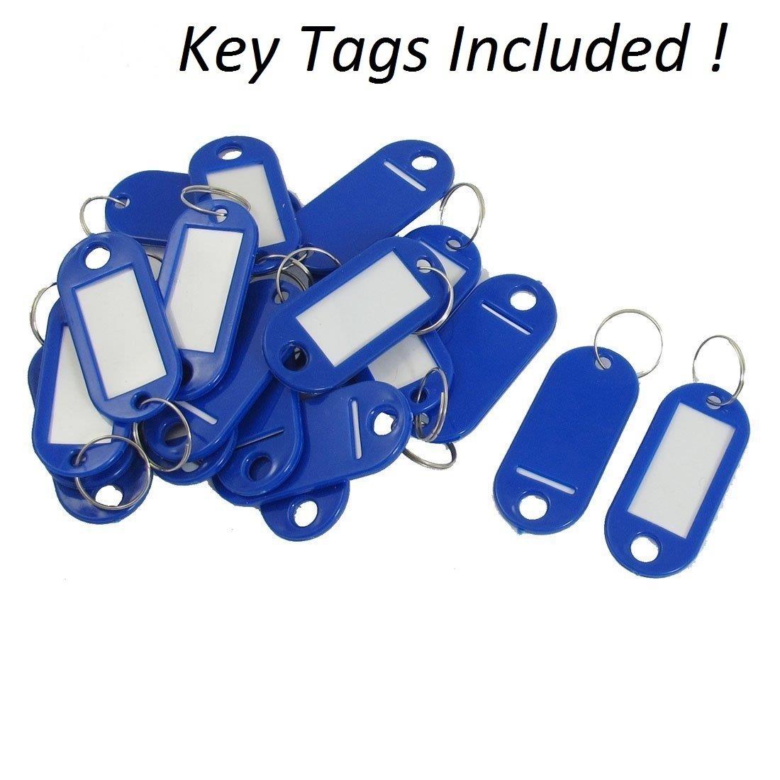 AdirOffice Key Steel Security Storage Holder Cabinet Valet Lock Box (48 Key, White)