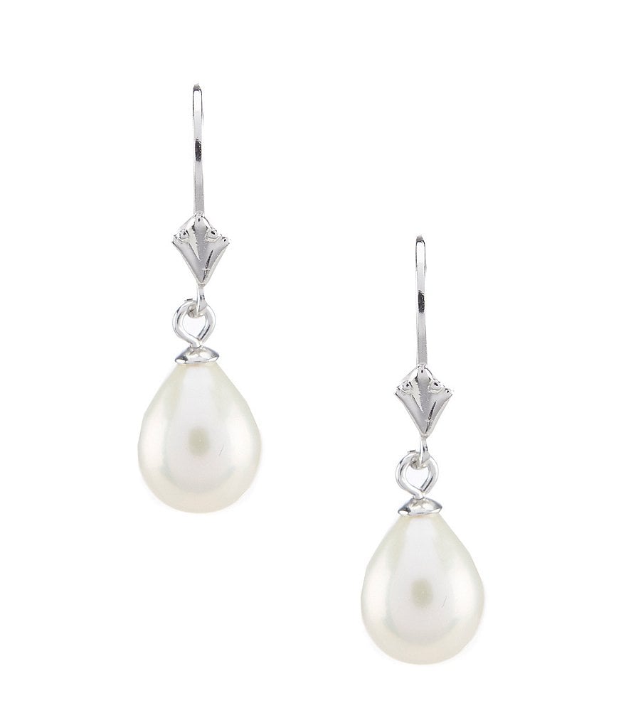 Cezanne 8mm Fresh Water Pearl Drop Earrings