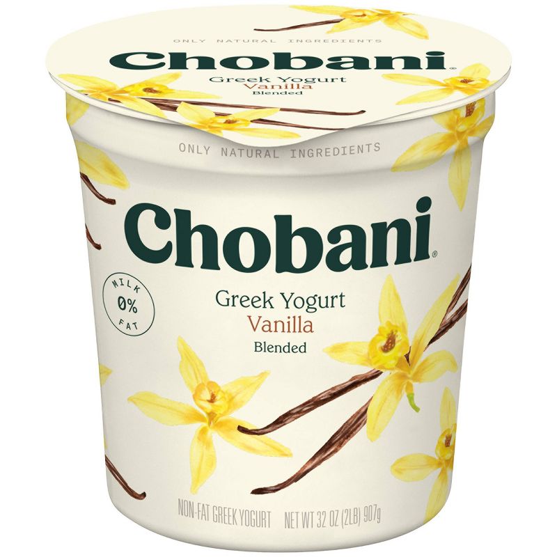 Chobani Vanilla Blended Nonfat Greek Yogurt - 32oz