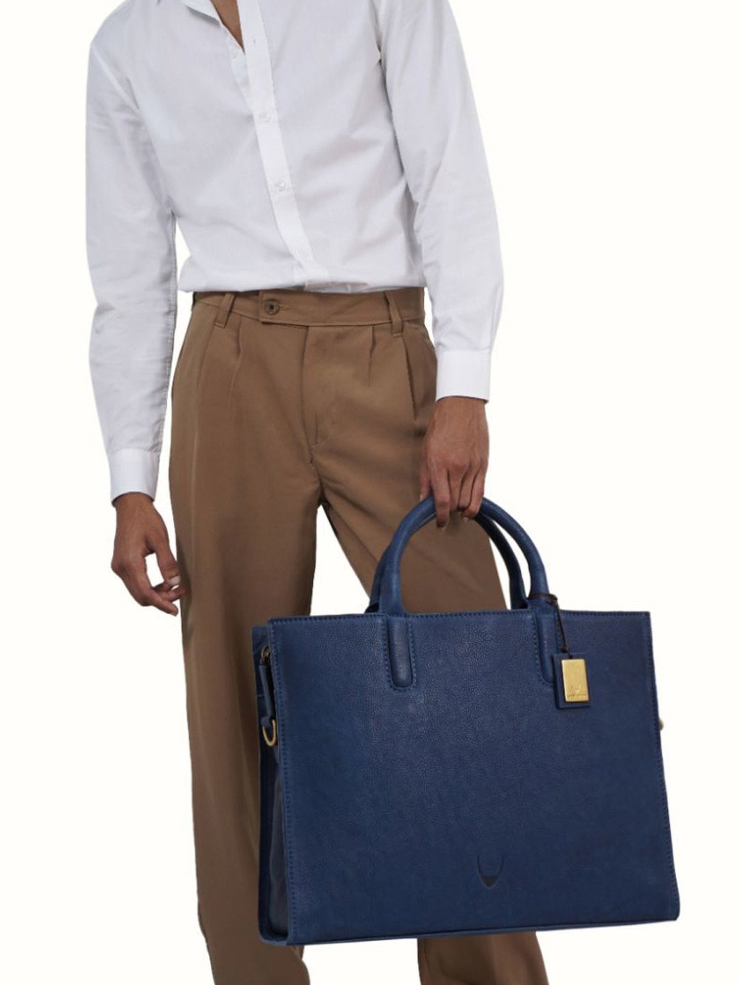 Hidesign Navigli 03 Large Mens Laptop Bag - Sapphire