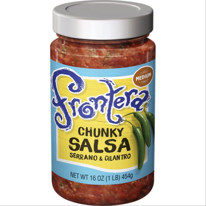 Frontera All Natural Medium Fire-Roasted Tomato & Jalapeno Salsa 16oz