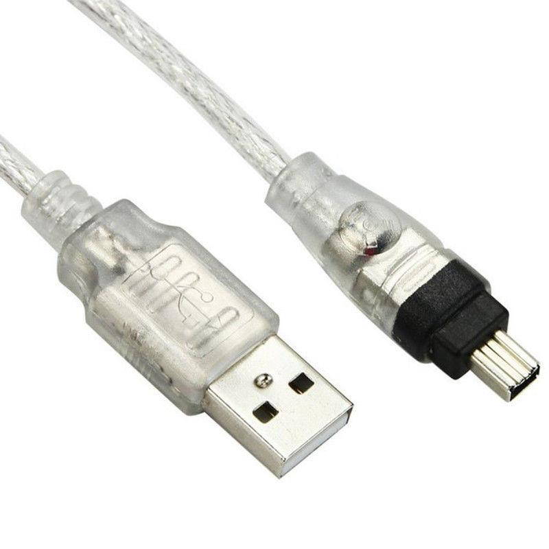 USB Male to Firewire IEEE 1394 4 Pin Male iLink Adapter Cord firewire 1394 Cable