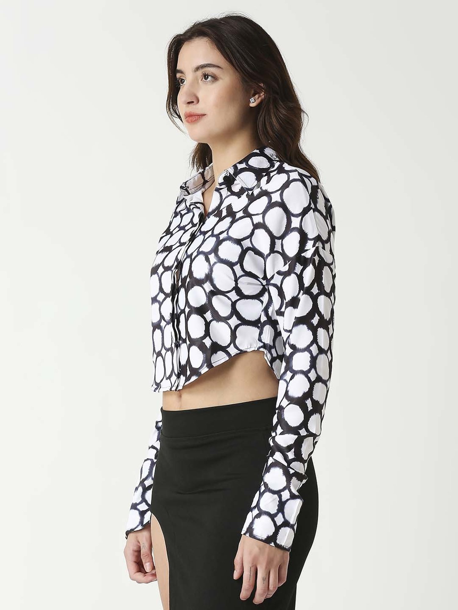 Remanika Black Printed Shirt