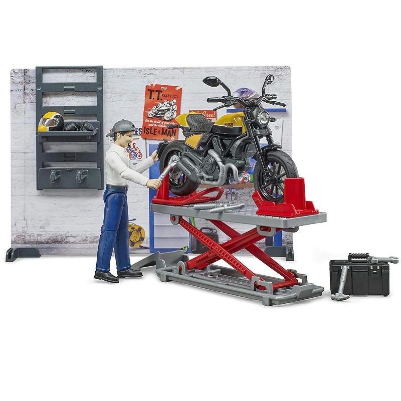 Bruder bworld set motorcycle service w Ducati Full Throttle