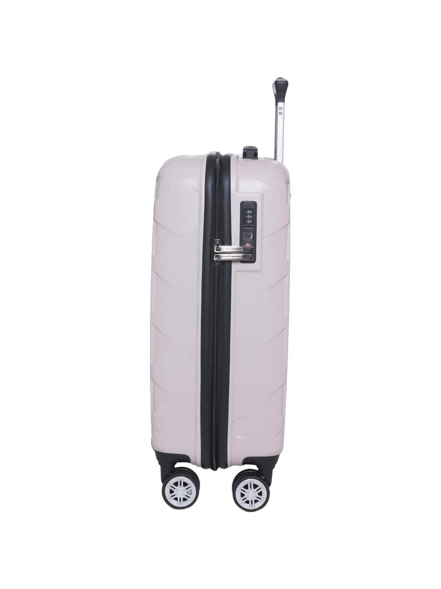 Swiss Military Jupitor Ivory Textured Hard Cabin Trolley Bag - 55 Cms