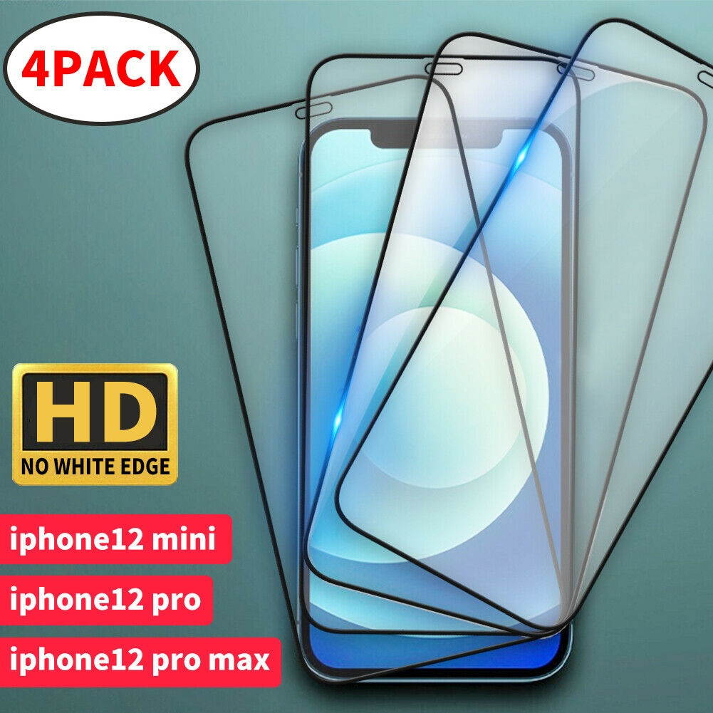 For iPhone 12 12 Mini 12 Pro 12 Pro Max Tempered Glass Full Screen Protector USA