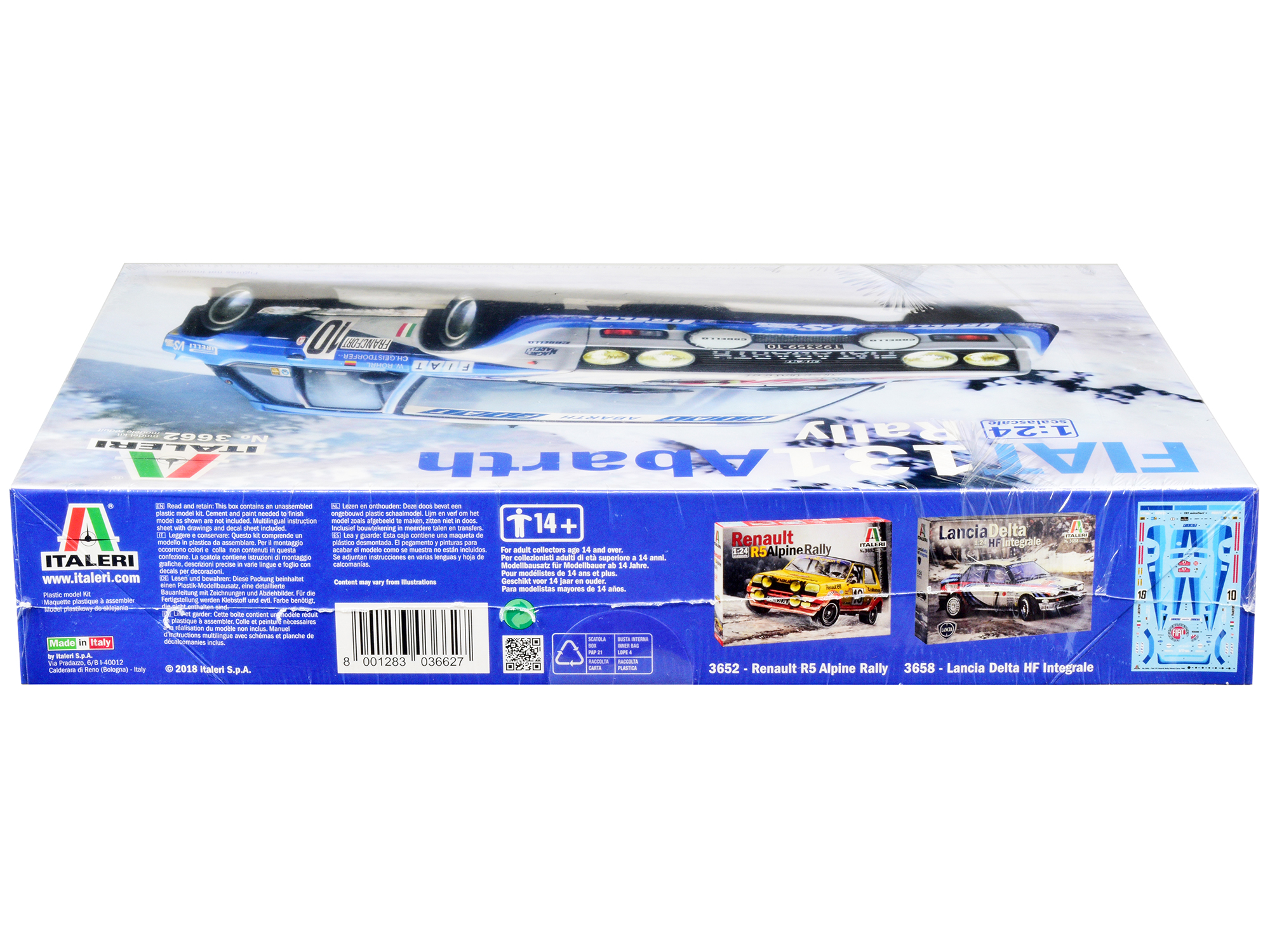 Fiat Grande Punto Abarth White 1/24 Diecast Car Model by Motormax