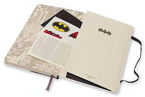 Moleskine Batman Limited Edition Notebook, Large, Ruled, White, Hard Cover (5 X 8.25)