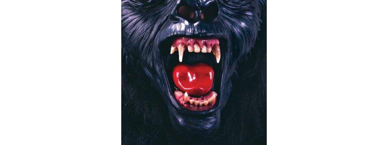 Gorilla Deluxe Mask with Teeth Costume - One Size