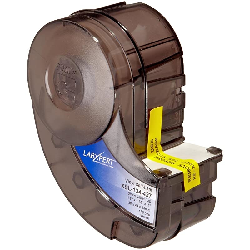 XSL134427 Labxpert 175quot Width x 15quot Height B427 SelfLaminating Vinyl Matte Finish Black on WhiteTranslucent Label 175 per Cartridge