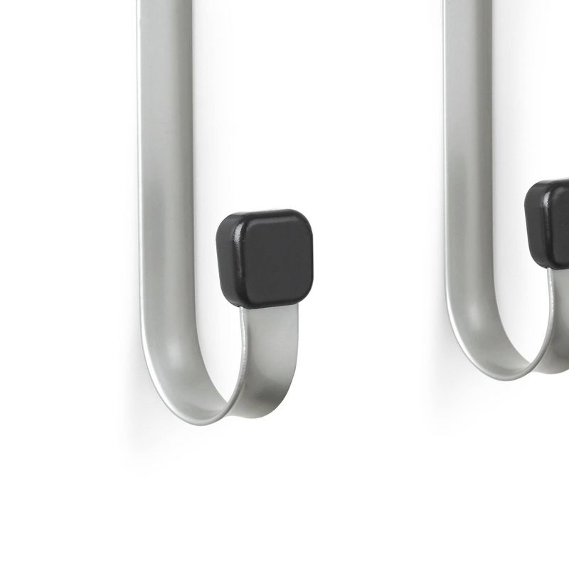 Linger Over the Door 5 Hook Black/Nickel - Loft by Umbra