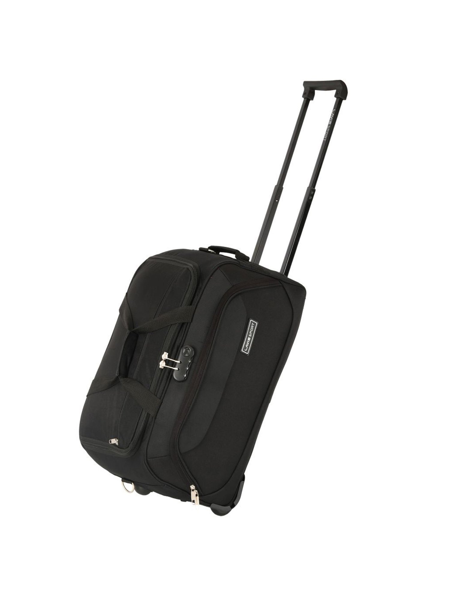 Lavie Sport 57 cms Anti-theft Sage Wheel Duffle Bag  | Duffle Bag (Black)