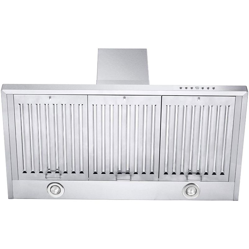 ZLINE KB-48 48 Inch Mounted Wall Range Hood With Crown Molding, Stainless Steel