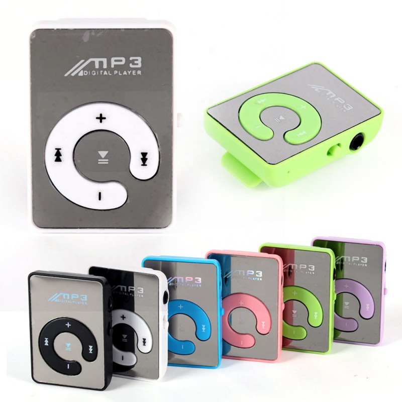 Mini Mirror Clip USB Digital Mp3 Music Player Card(package without )