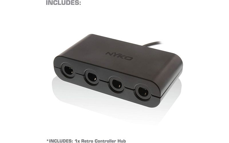 Nyko Retro Controller Hub for Nintendo Switch - 4 Controller parts - Powered via 2 USB ports - Provides enough voltage for 4 controllers