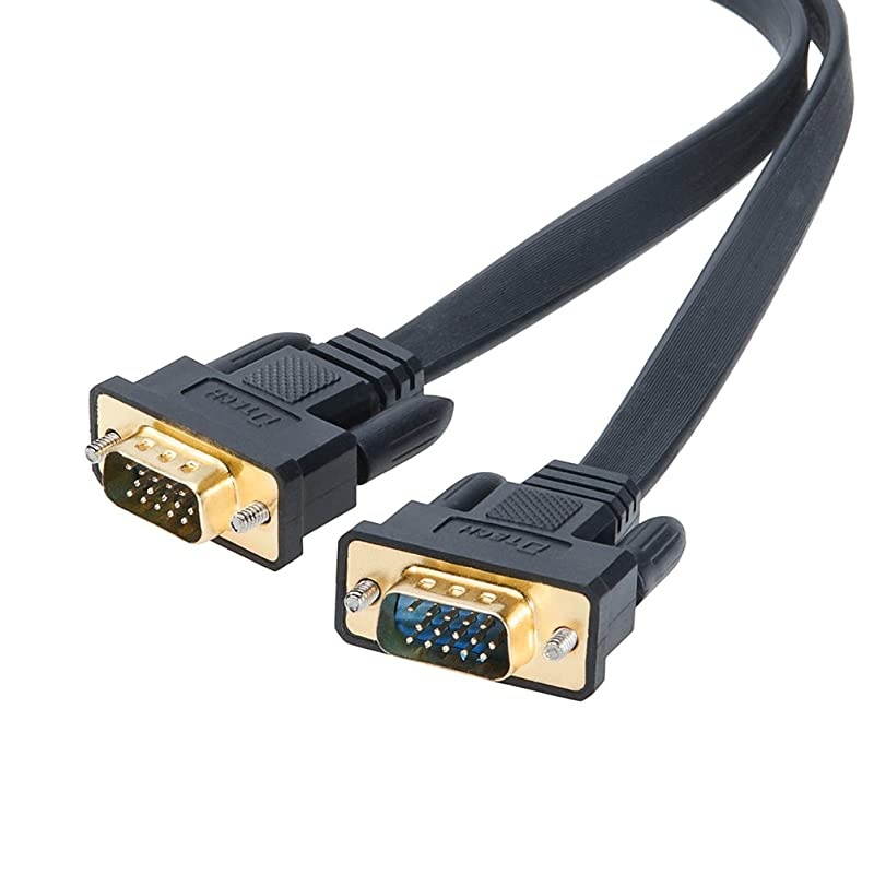 Cables Direct Online 100FT SVGA Monitor Cable, Male to Male 1080P Super VGA Display Cord for PC Projector Laptop TV