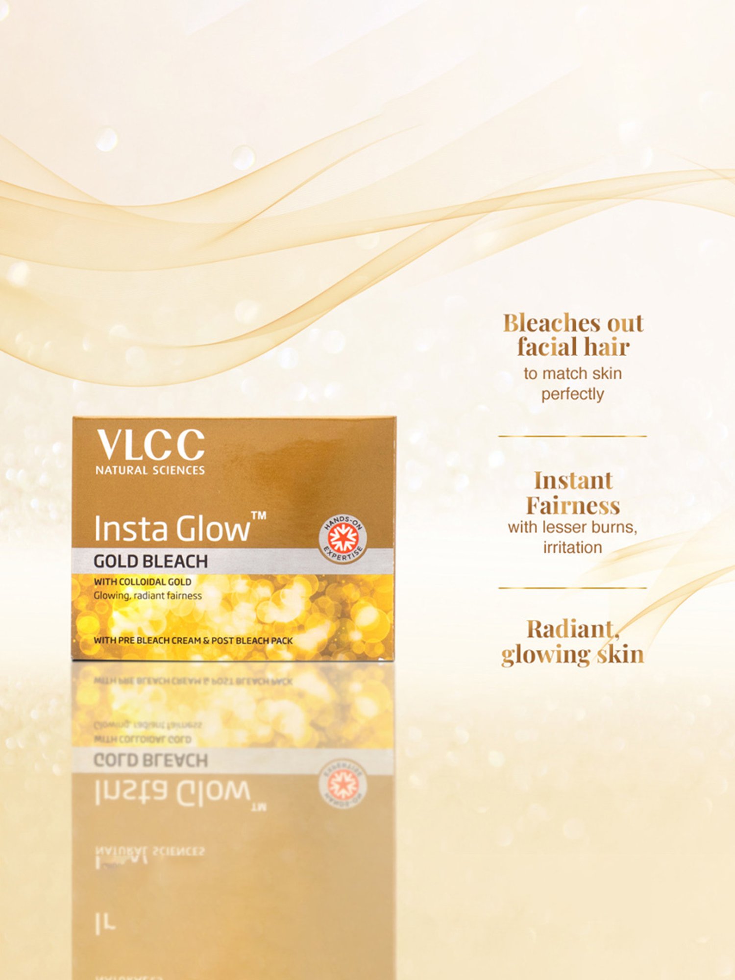 VLCC Insta Glow Gold Bleach - Pack of 12