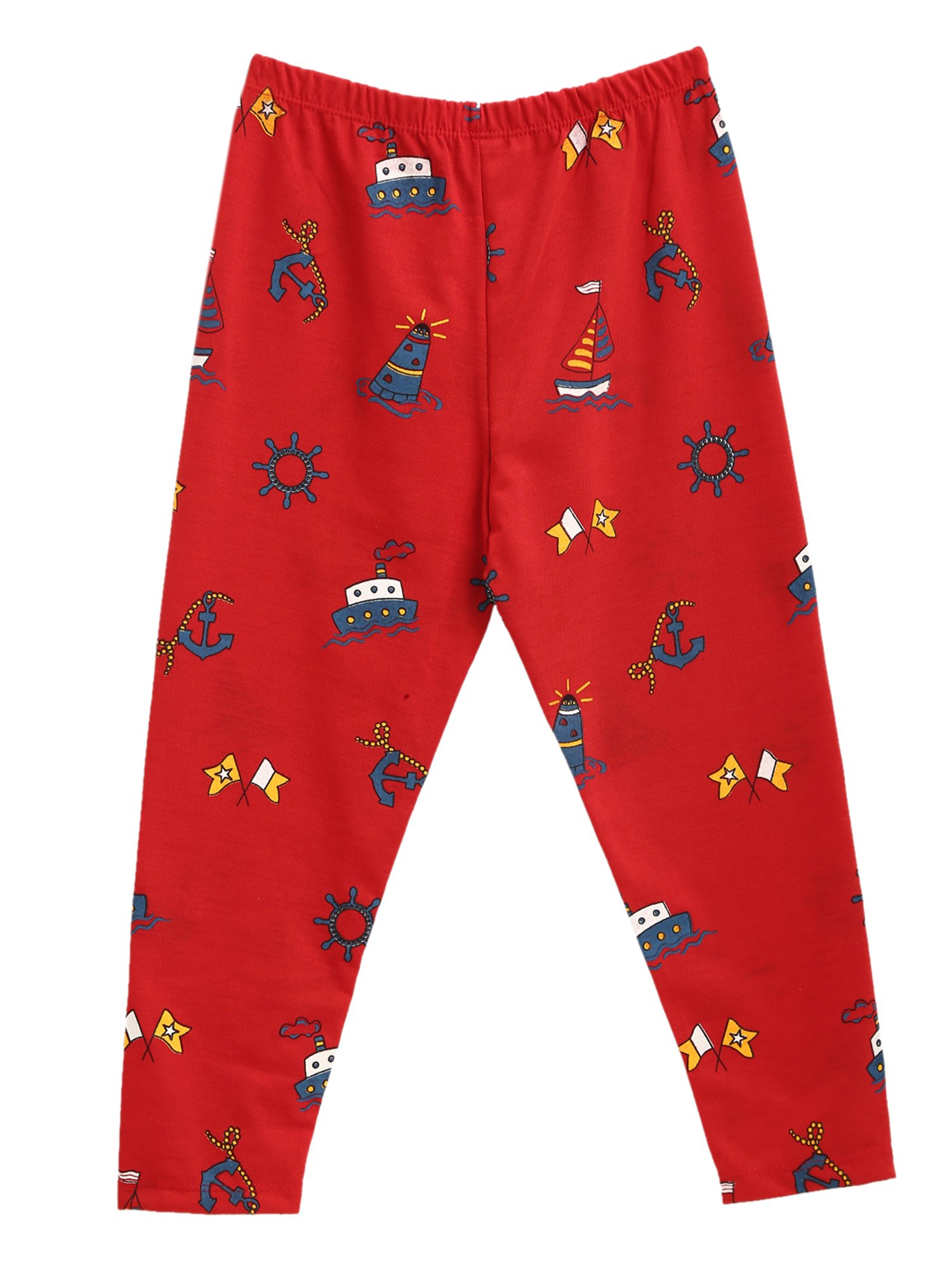 Kids Craft Navy & Red Printed T-Shirt with Pyjamas