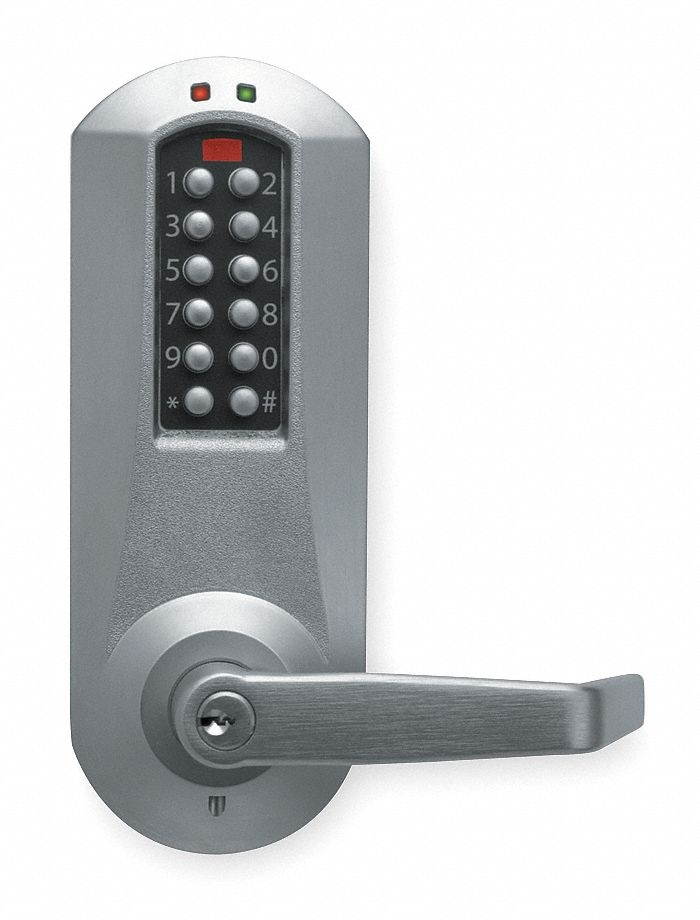 Programmable Lockset, Cylindrical, Chrome