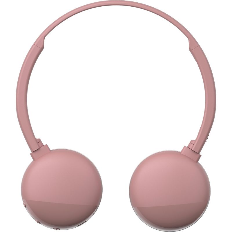 JVC Flats HA-S20BT-P Headset - Stereo - Wireless - Bluetooth - Over-the-head, On-ear - Binaural - Supra-aural - Pink