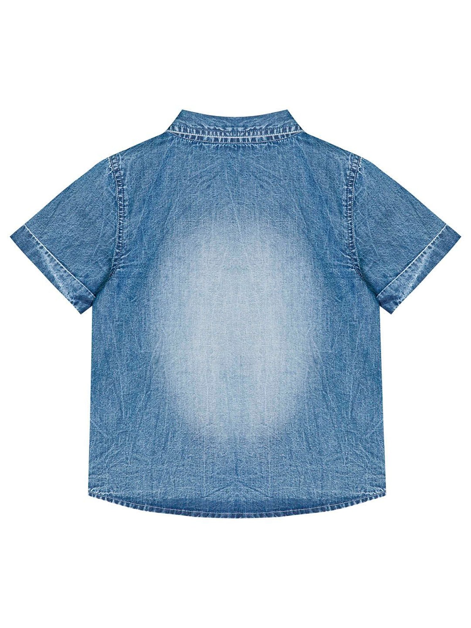 Budding Bees Kids Blue Solid Shirt