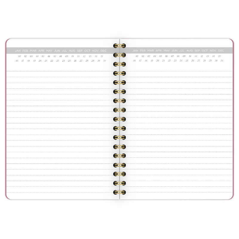 80 sheet 1 Subject Spiral Notebook Work Style Pocket Dark Pink - Cambridge