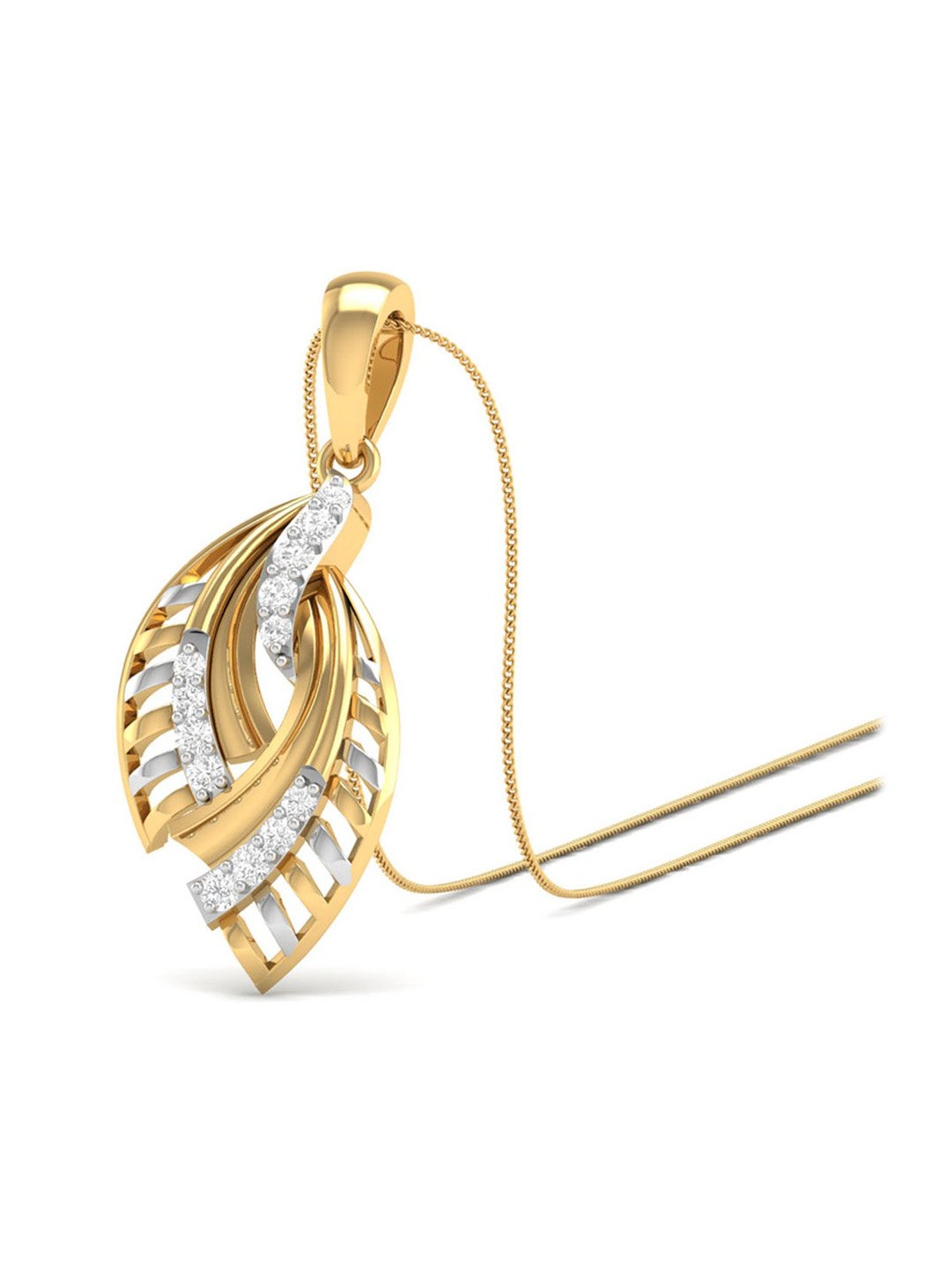 PC Jeweller Dawayne 18k Gold Pendant without Chain for Women