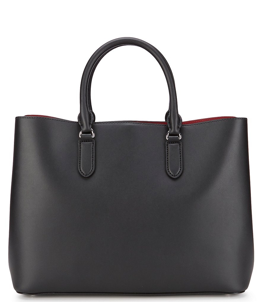 Lauren Ralph Lauren Marcy Top Handle Leather Satchel Bag