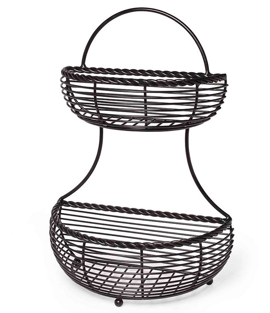 Gourmet Basics by Mikasa Avilla Picnic Plate Napkin and Flatware Storage Caddy with Paper Towel Holder