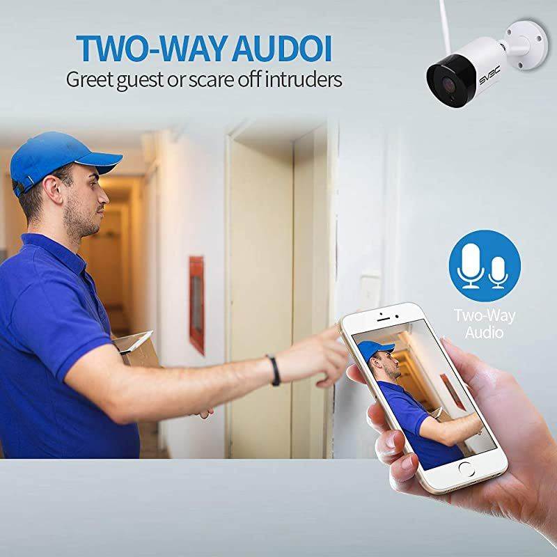 2 Pack?Outdoor Camera WiFi,  1080P HD Security IP Cameras, Wireless Surveillance CCTV Camera with 2-Way Aduio, IR LED Motion Detection Night Vision Camera, IP66 Weatherproof Camera Indoor Outdoor