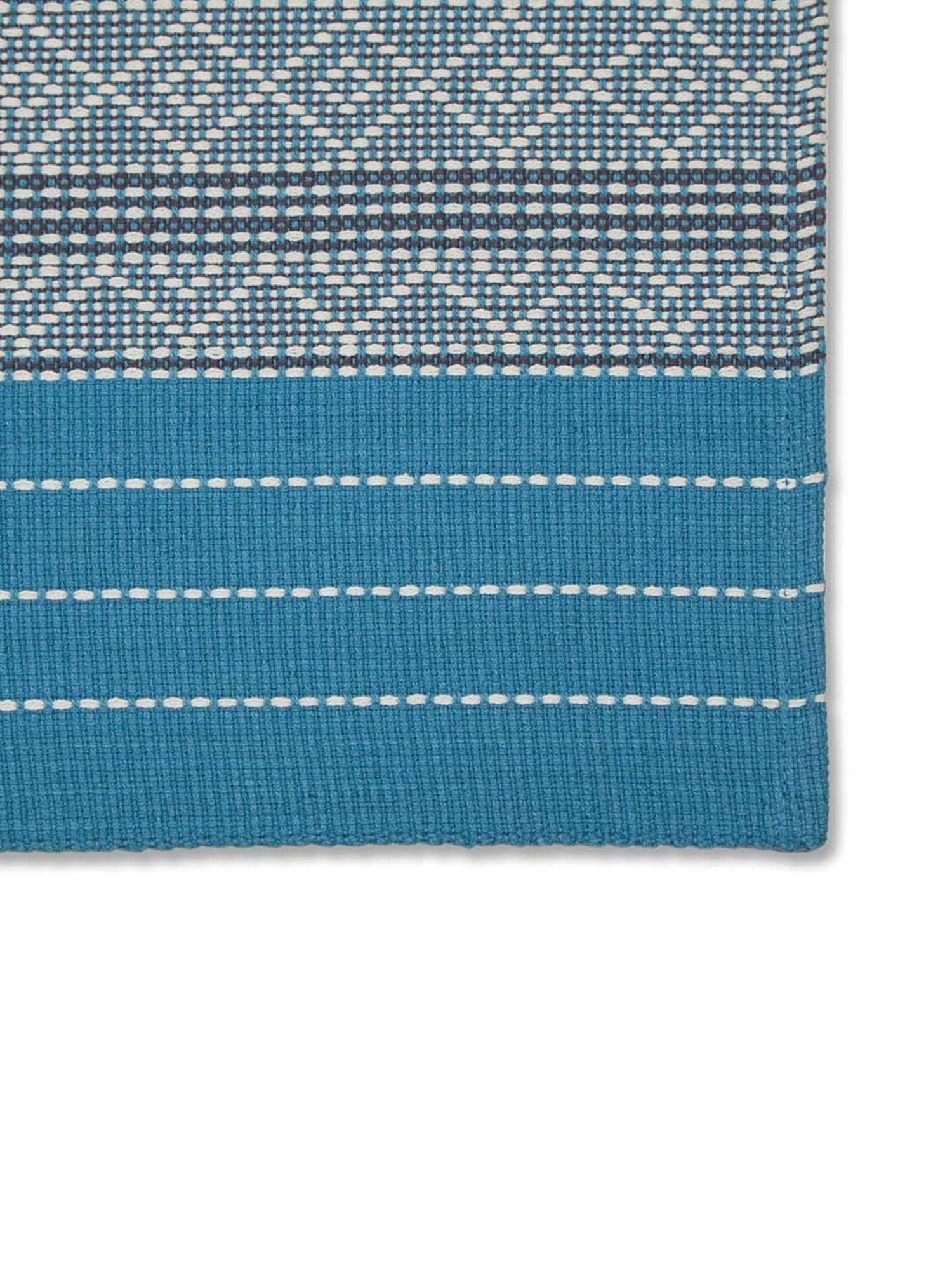 Fabindia Saumya Blue Cotton Mats - Set of 6