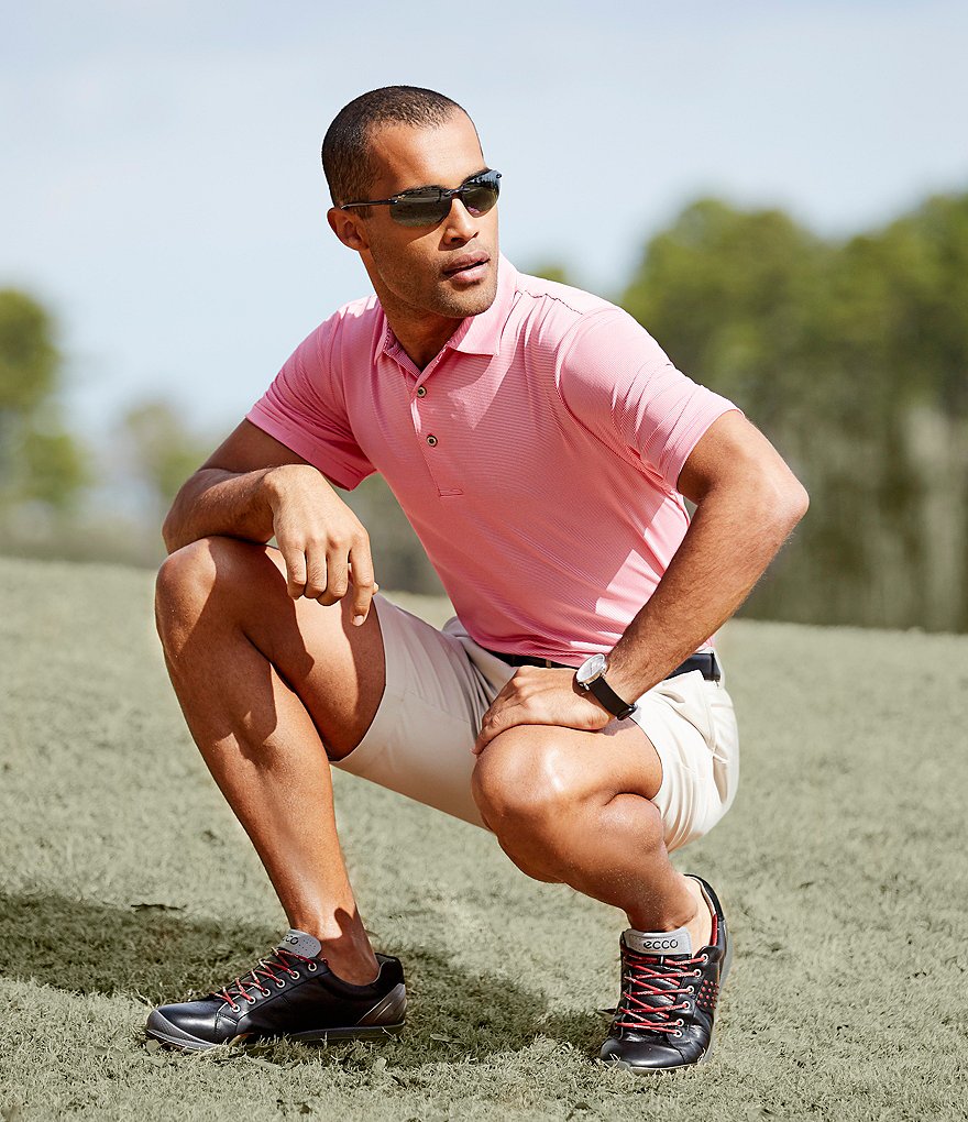 Roundtree & Yorke Active Waist 9#double; Inseam Performance Shorts