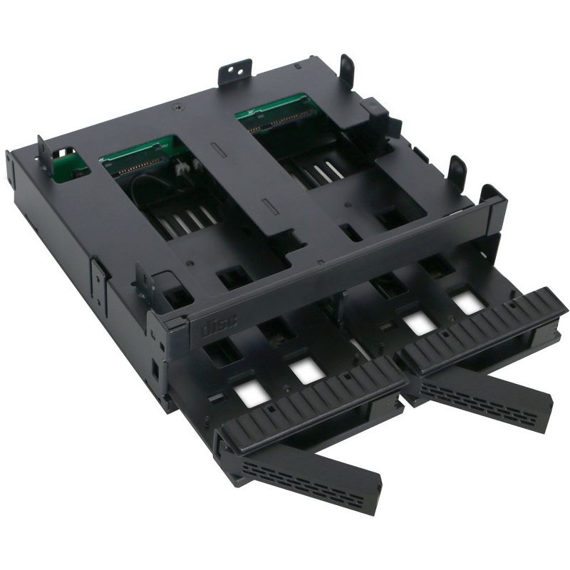 Icy Dock ExpressCage MB732SPO-B Drive Enclosure for 5.25" 6Gb/s SAS, Serial ATA/600 - Serial ATA/600 Host Interface Internal - Black