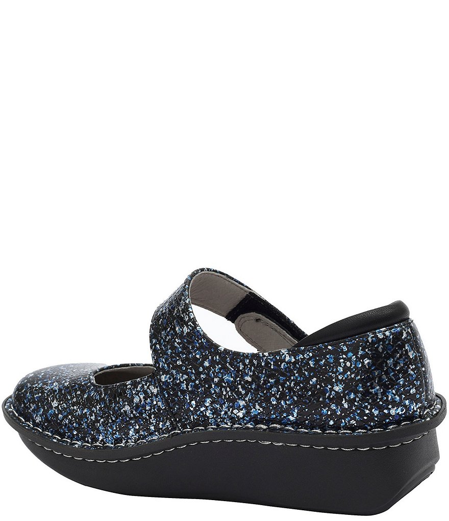Alegria Paloma Blue Racer Print Leather Mary Janes