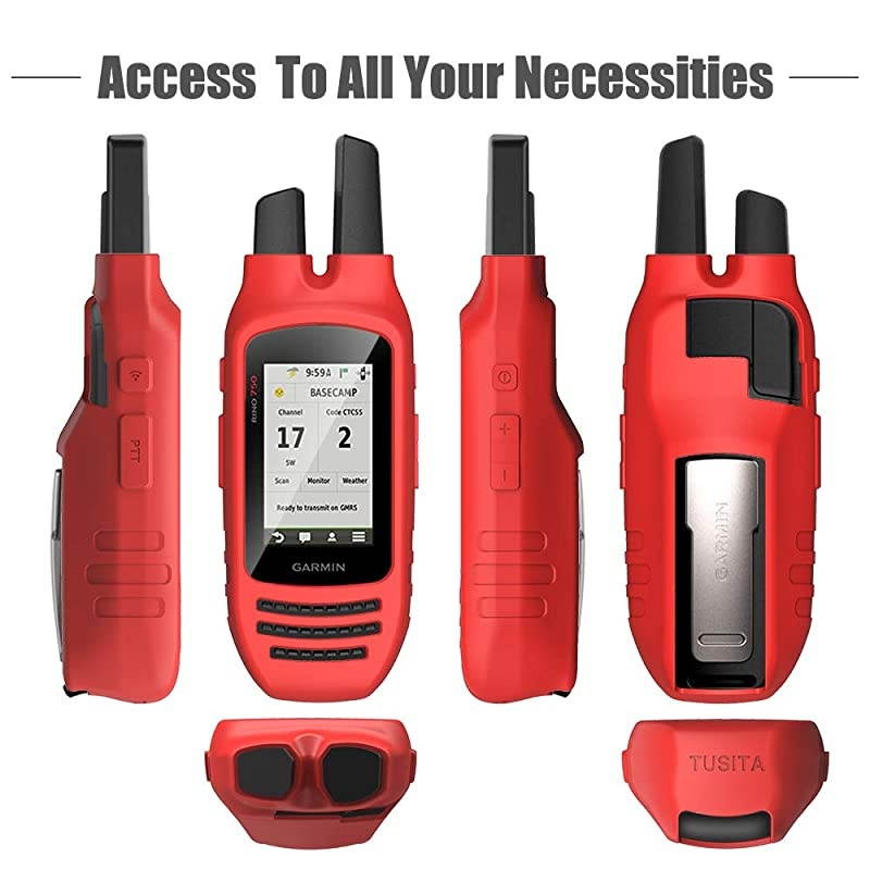 Case for Garmin Rino 750 755T Silicone Protective Cover Handheld GPS Accessories Red