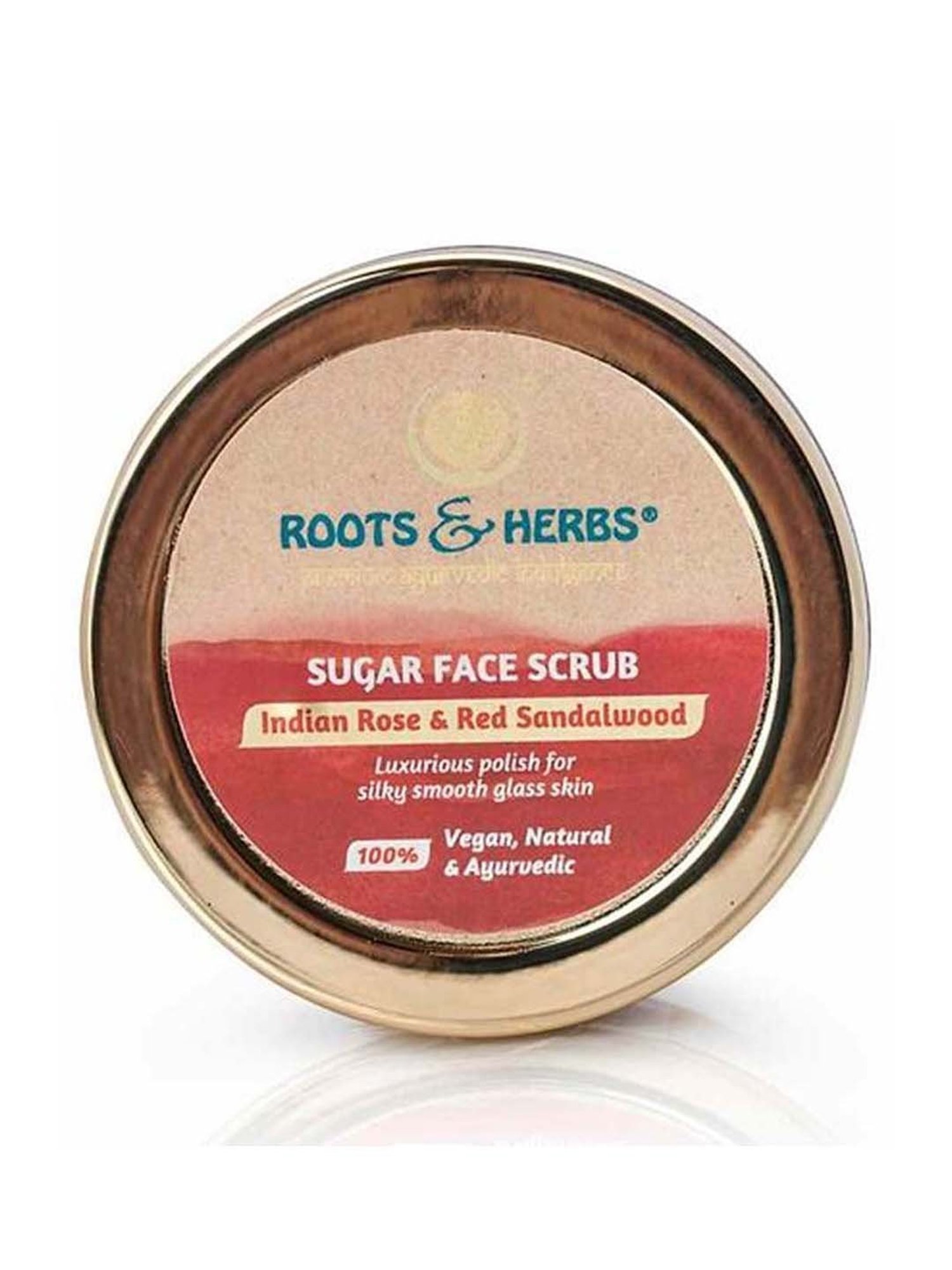 ROOTS AND HERBS Sugar Face Scrub (indian Rose And Red Sandalwood) - 100 gm