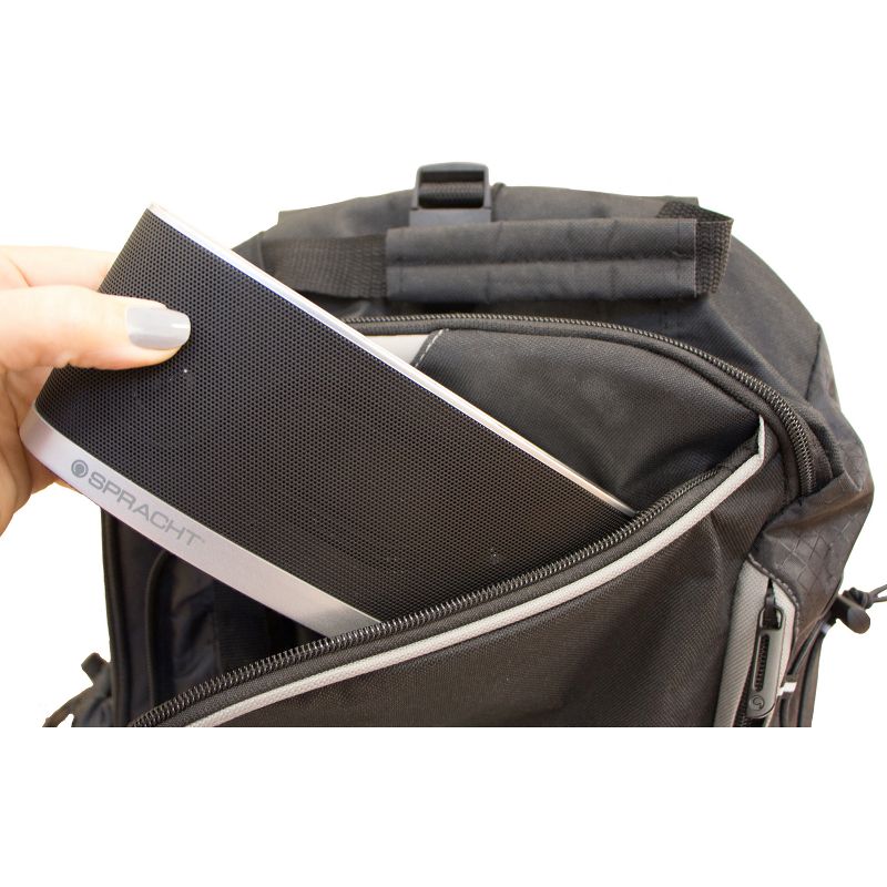 Spracht Blunote2.0 Portable Bluetooth Speaker System - 10 W RMS - Silver - Battery Rechargeable - USB