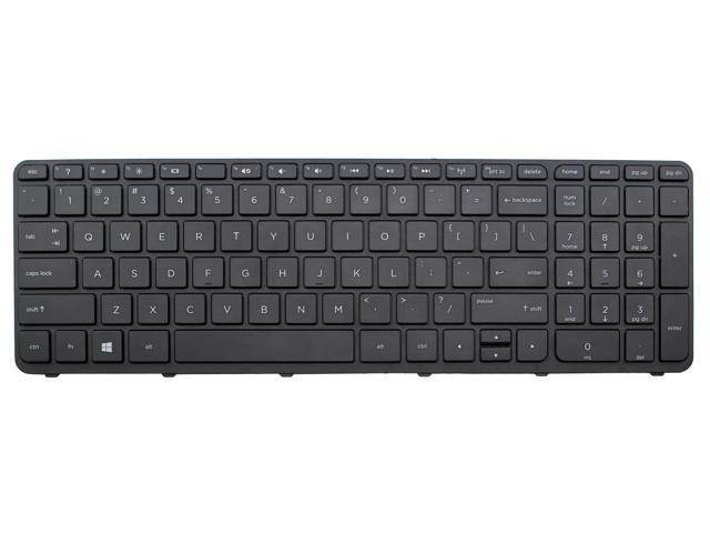 New Laptop Keyboard for HP 15-f 15-f000 15-g 15-g000 15-h 15-h000 15-r 15-r000 US layout black color With Frame
