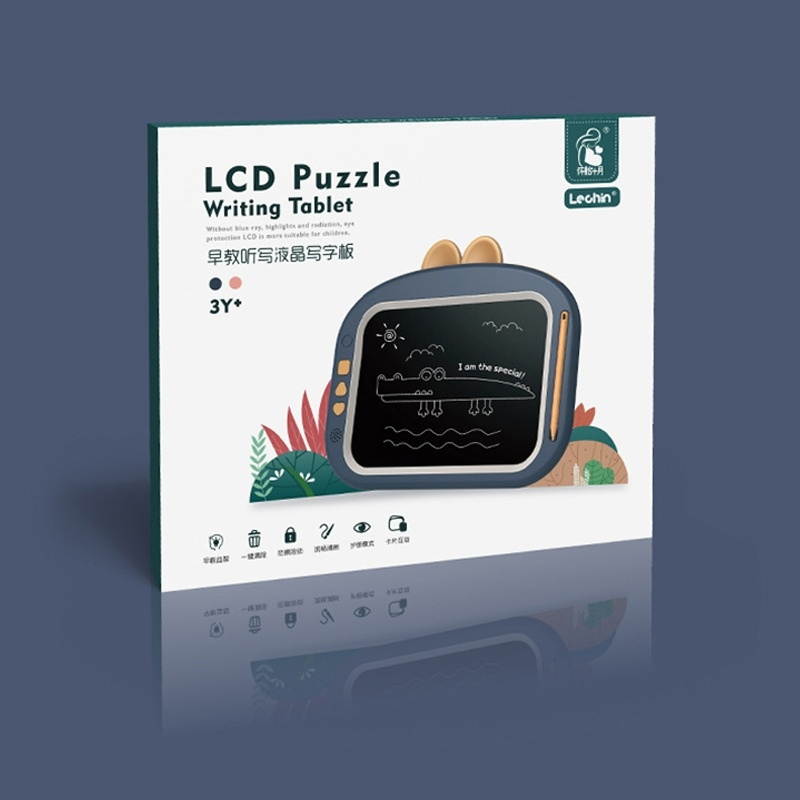 X6 Puzzle Early Education Children Toy Multifunctional Handwritten Blackboard Cartoon Electronic Drawing Board, Colour: Blue