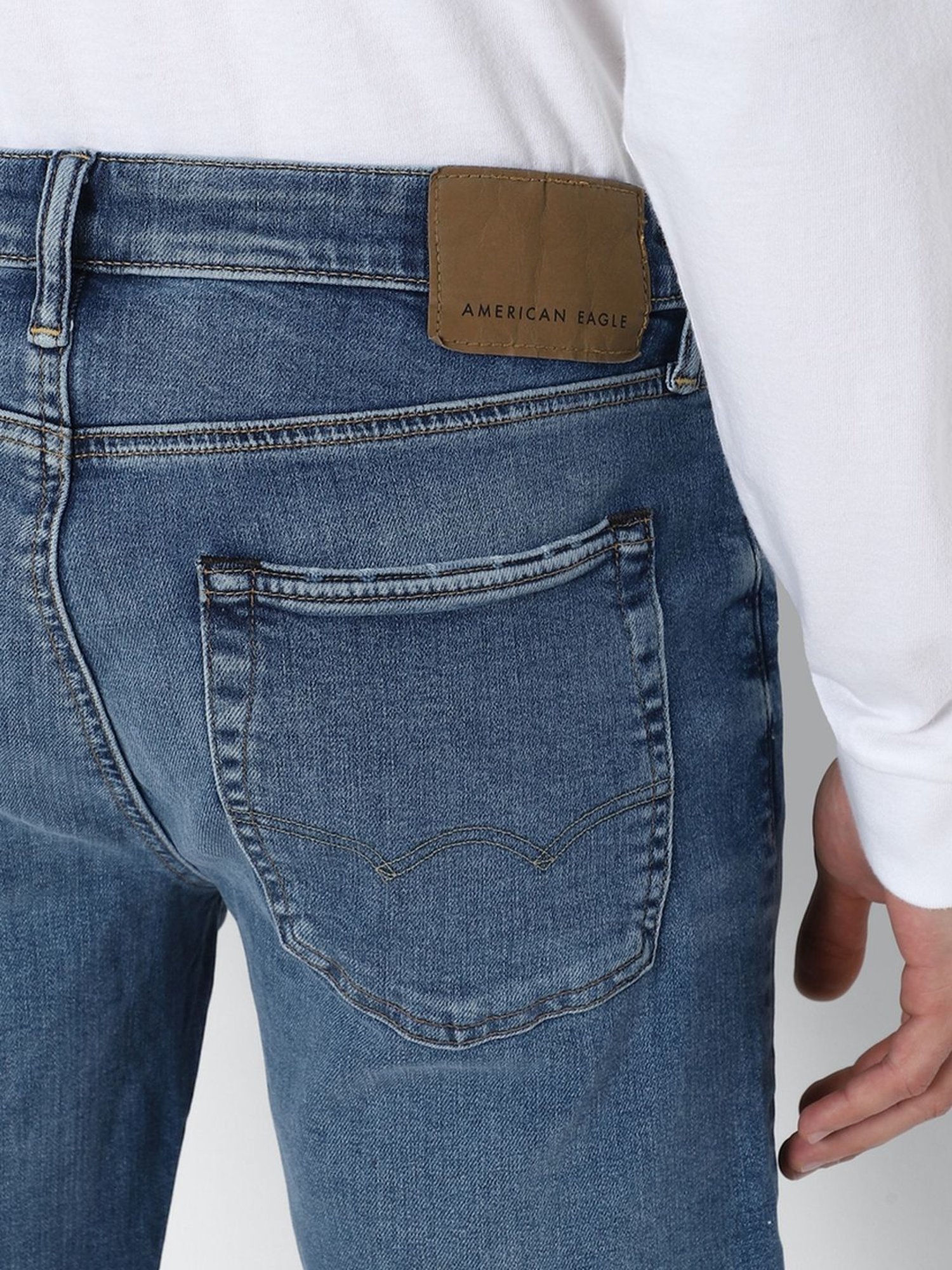 American Eagle Outfitters Blue Regular Fit Denim Shorts