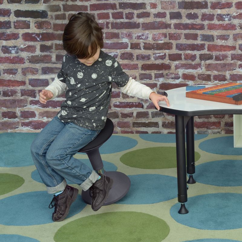 Grow Height Adjustable Wobble Stool Gray - Regency