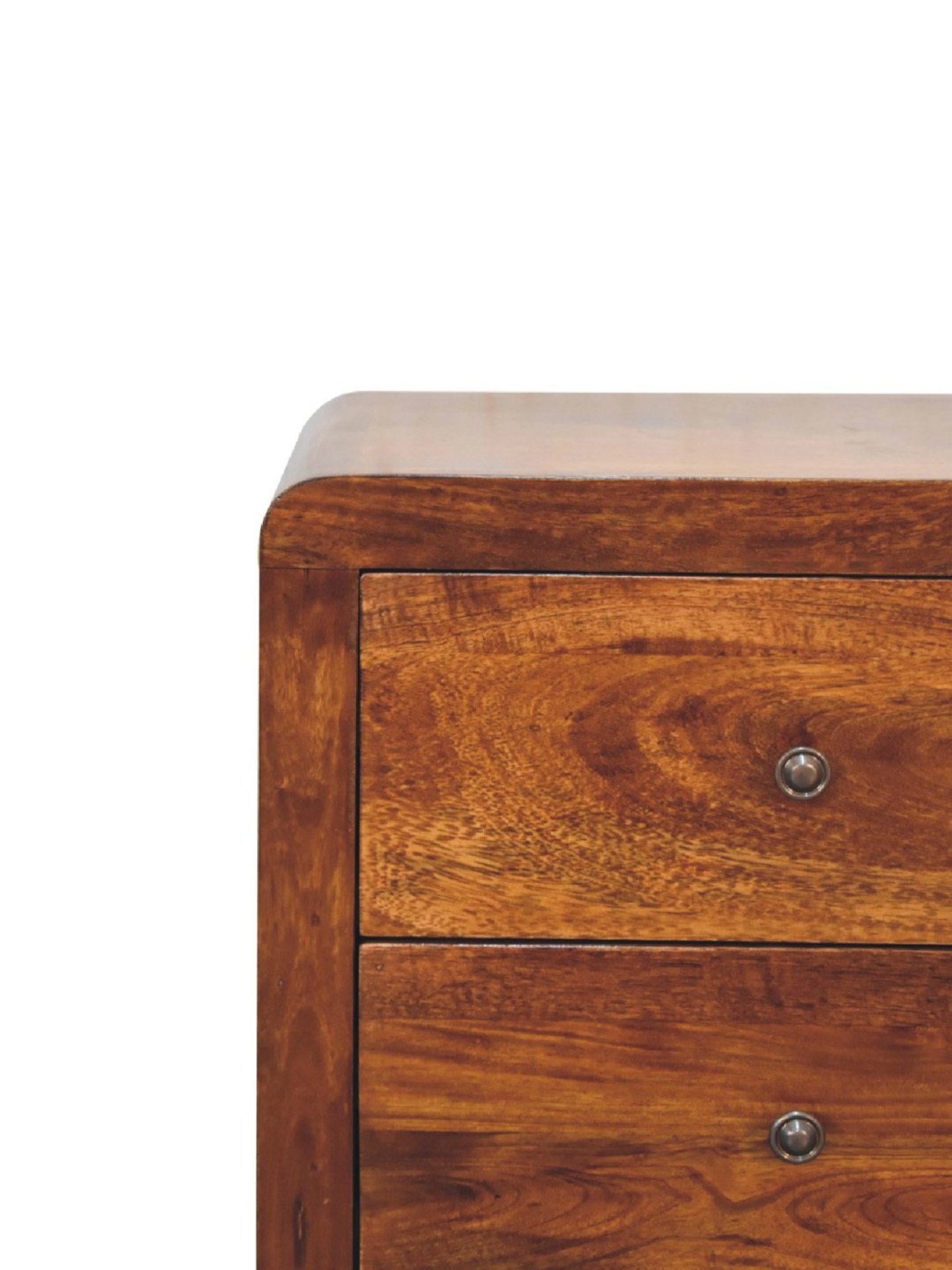 Sleepyhead Ally Teak Brown Sheesham Wood Bedside Table