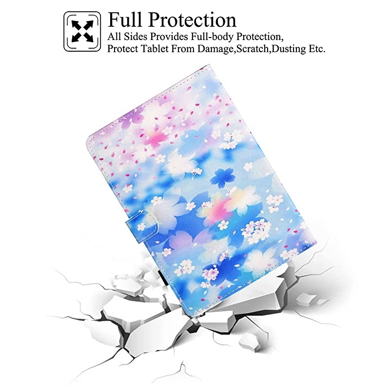 Kindle 10th Gen 2019 Case Folio Smart Cover with Auto WakeSleep Feature Premium PU Leather Cards Slots Slim Cover for AllNew Kindle 10th Generation 2019 Release 6quot Reader Blossom